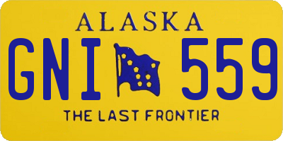 AK license plate GNI559