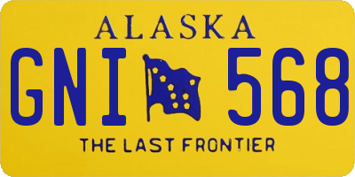 AK license plate GNI568