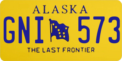 AK license plate GNI573