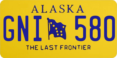 AK license plate GNI580
