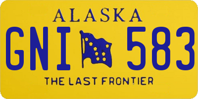 AK license plate GNI583