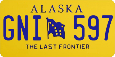 AK license plate GNI597