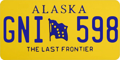 AK license plate GNI598