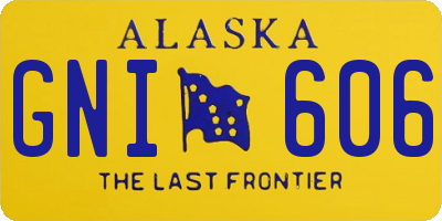 AK license plate GNI606