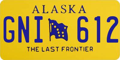 AK license plate GNI612