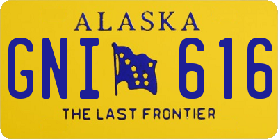 AK license plate GNI616