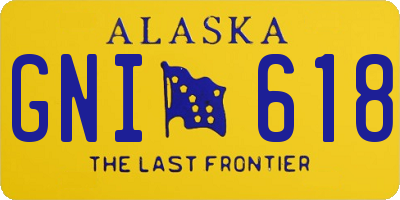 AK license plate GNI618