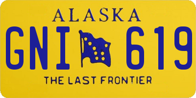 AK license plate GNI619