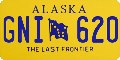 AK license plate GNI620