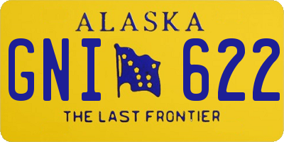 AK license plate GNI622