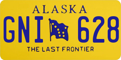 AK license plate GNI628