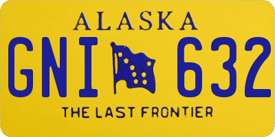 AK license plate GNI632