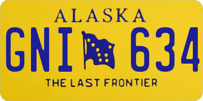 AK license plate GNI634