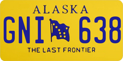 AK license plate GNI638