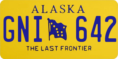 AK license plate GNI642