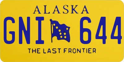 AK license plate GNI644