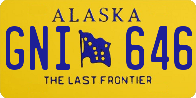 AK license plate GNI646