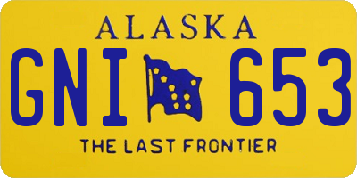 AK license plate GNI653