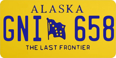 AK license plate GNI658