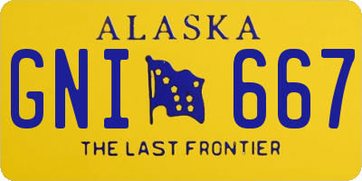 AK license plate GNI667