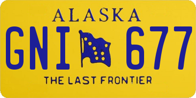 AK license plate GNI677