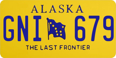 AK license plate GNI679