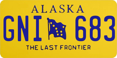 AK license plate GNI683