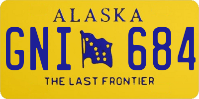 AK license plate GNI684