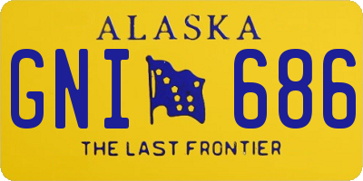 AK license plate GNI686