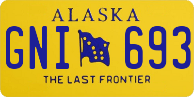 AK license plate GNI693