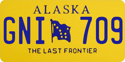 AK license plate GNI709