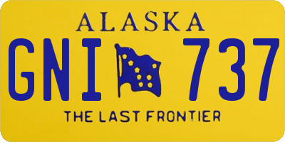 AK license plate GNI737