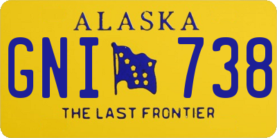 AK license plate GNI738