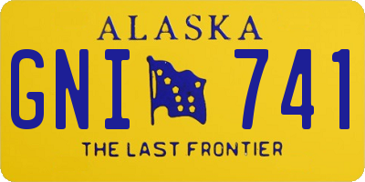 AK license plate GNI741