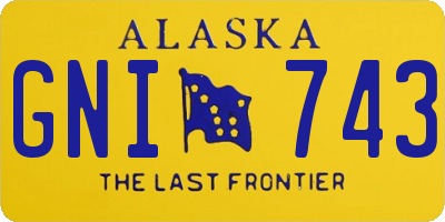 AK license plate GNI743