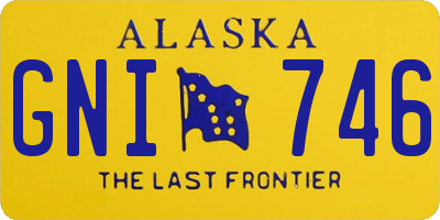 AK license plate GNI746