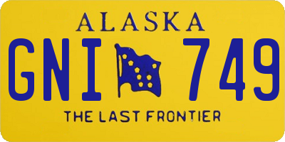 AK license plate GNI749