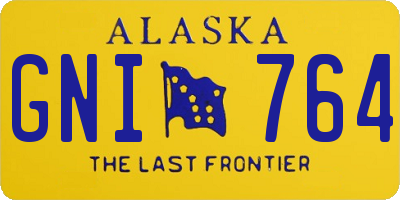 AK license plate GNI764