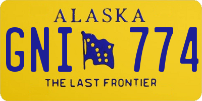 AK license plate GNI774