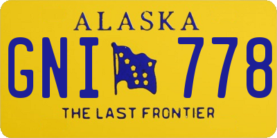 AK license plate GNI778