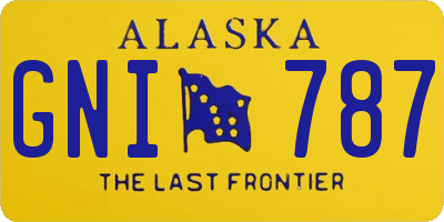 AK license plate GNI787