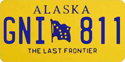 AK license plate GNI811