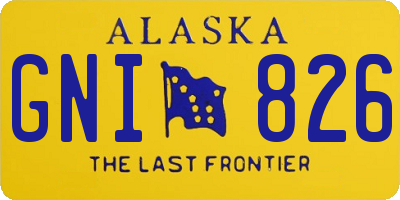 AK license plate GNI826