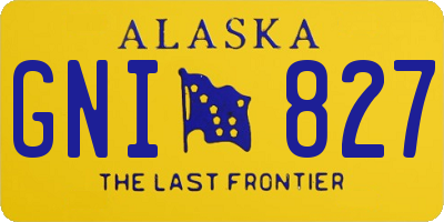 AK license plate GNI827