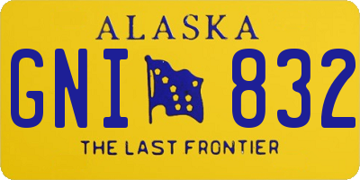 AK license plate GNI832