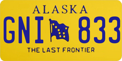 AK license plate GNI833