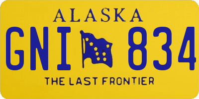 AK license plate GNI834