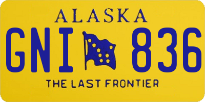 AK license plate GNI836