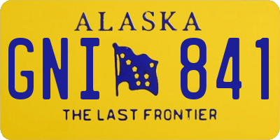 AK license plate GNI841