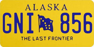 AK license plate GNI856